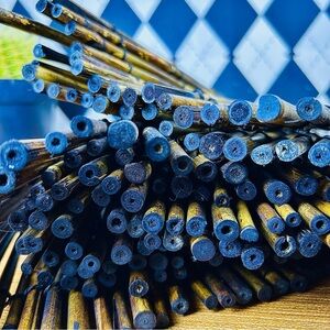 Vintage Aged Bamboo Placemats – Set Of 4 – Natural Woven Table Mats